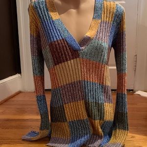 Lucky Brand multi color sweater. Good condition